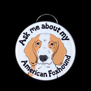 American Foxhound Bottle Opener Keychain, Dog Accessories 2.25"